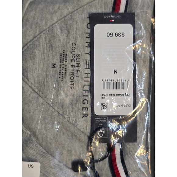 Tommy Hilfiger - Slim Fit T-Shirt - Medium - Grey Heather - NWT & PACKAGING - Picture 8 of 8